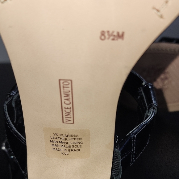 Vince Camuto Black Block Heel Sandals - Picture 12 of 13